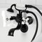 Kingston Brass Tub Wall Mount Clawfoot Tub Faucet with Hand Shower, Matte Black KS225PXMB - alternate 3